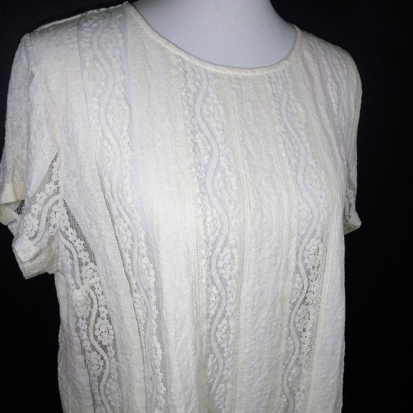Vintage cabi Spring 2015 Lace Tee NWOT - Picture 4 of 8